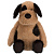 Мягкая игрушка Собака черно-коричневая Relana RL24145-35 35 см